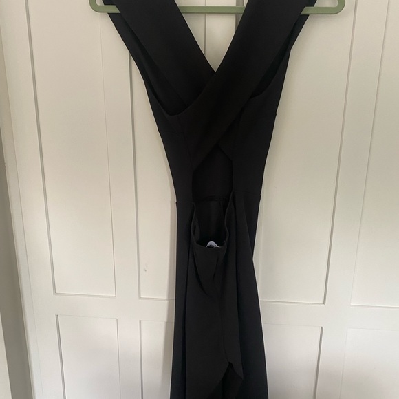 Lulus Black backless jumpsuit with criss cross back - Picture 5 of 5